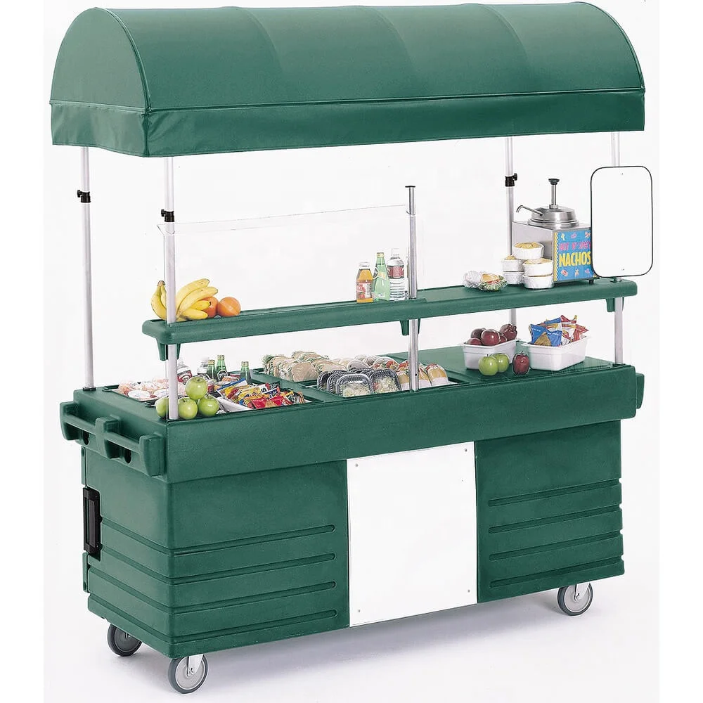 Multi-function coffee carts food trolley  for sale fast food ice cream vending kiosk