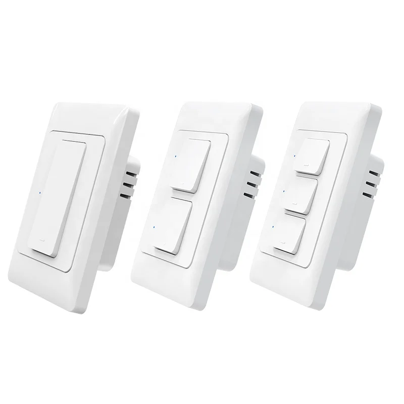 Tuya Smart 1/2/3 Gang Au Wifi Light Switch Touch Screen On/off smart switch Works With Google Home/alexa