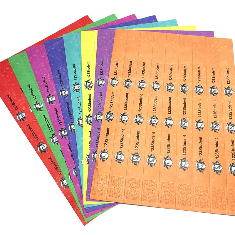 New Product Custom School Event Wristbands Identification Wrist Bands Waterproof Paper Tyvek Wristband