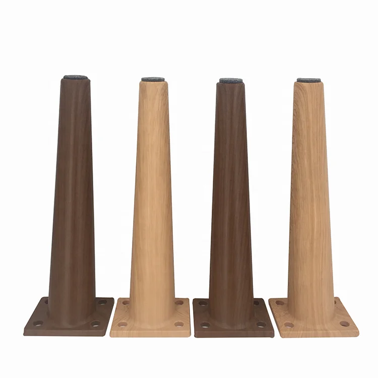 Living room ABS material nut-brown imitated wood grain furniture leg adjustable legs table