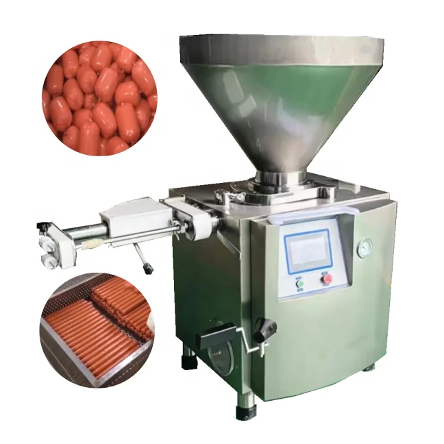 2000kg/h Vacuum Sausage Stuffer Machine Vacuum Filler Twister Machine Vacuum Quantitative Filling Machine