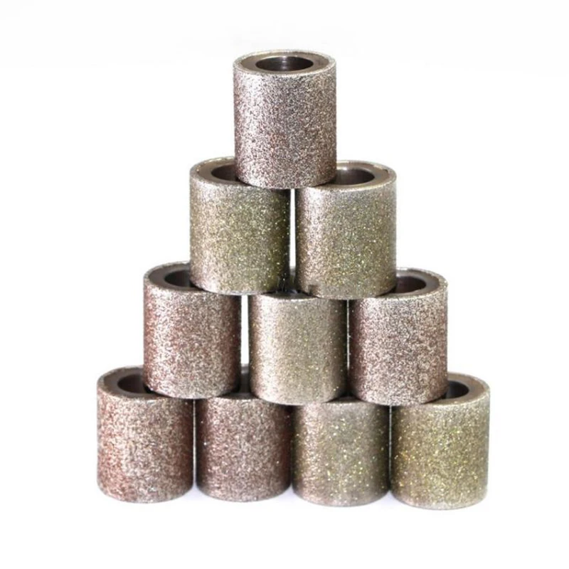 Electroplated diamond CBN small grinding wheel cylindrical stainless steel seamless steel pipe internal grind head non-standard