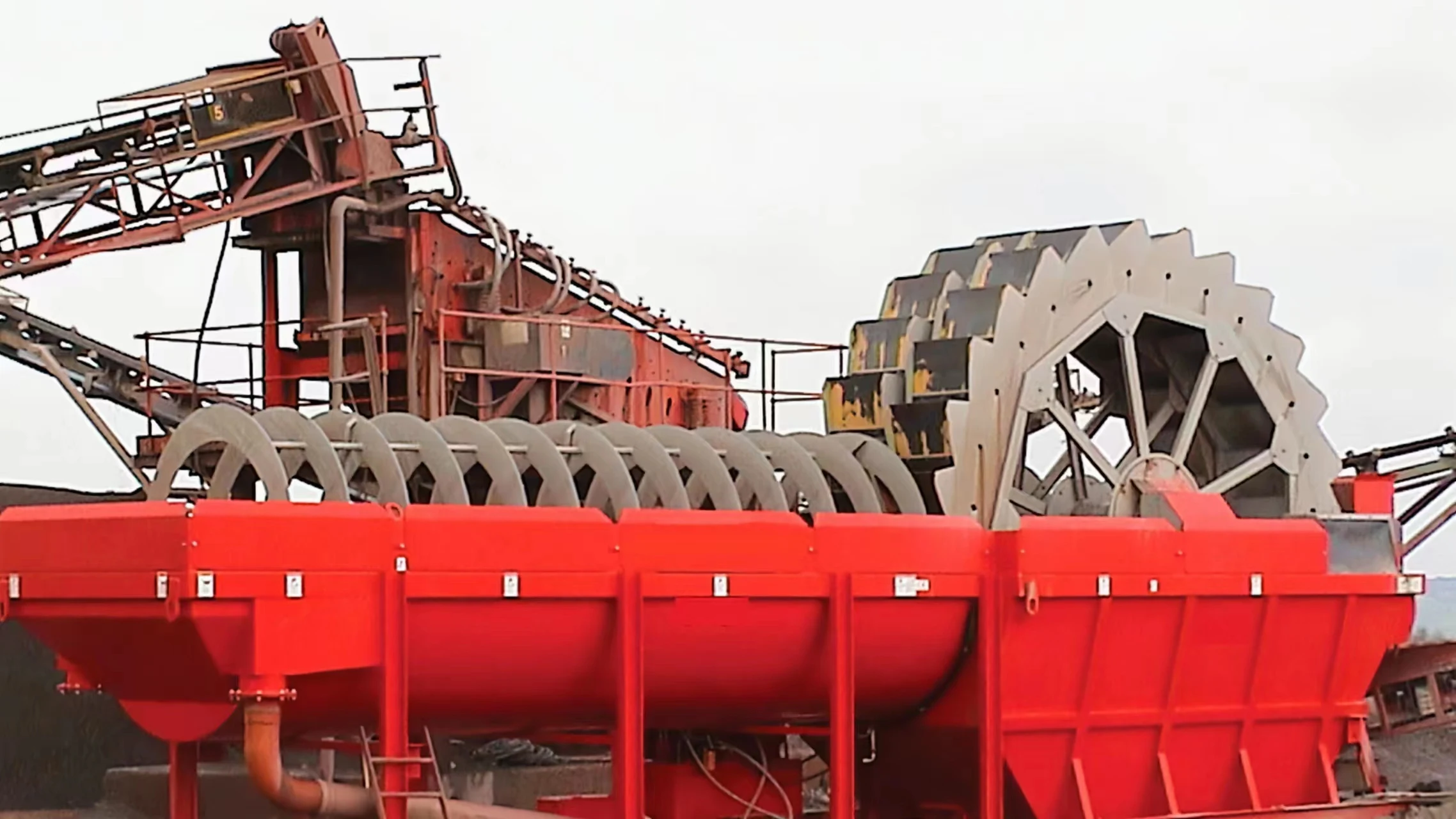 River Sand Silica Screw Sand Washer for washing and selecting coarse-materials