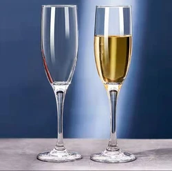 Customized Logo Wedding Crystal Glow Champagne Wine Glass Size champagne glass flutes