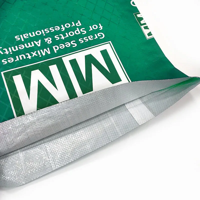custom polypropylene 25kg pp woven bag sacks grass seed pp woven packaging sack