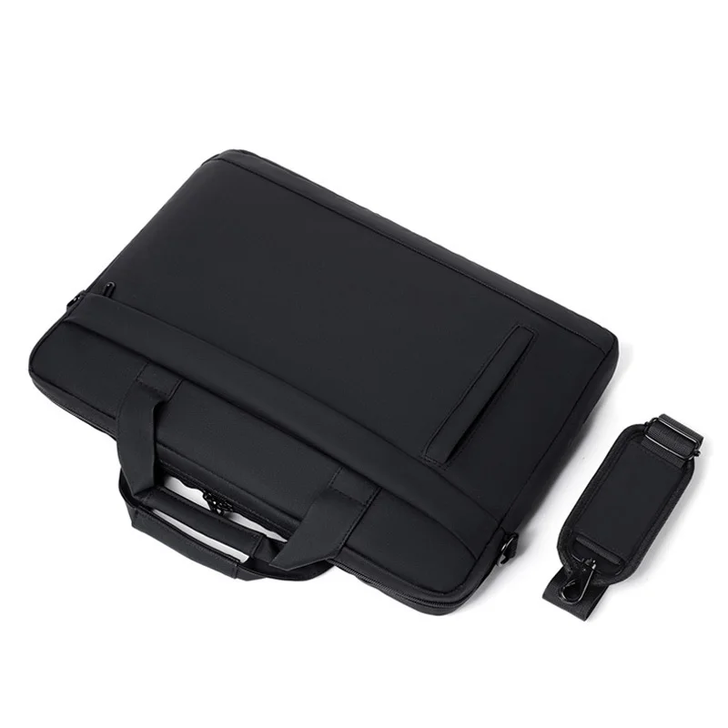 Wholesale Customized Single Shoulder Business Laptop Bag Wear-Resistant Shockproof Waterproof 15-inch PU Laptop Briefcase