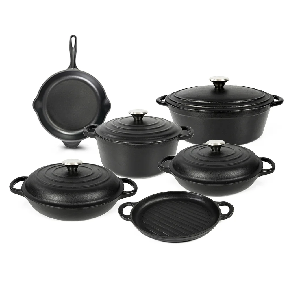 Multi Home Hot Selling Multi Home Roasting Cooking Set Saucepan Polished Pressure Cooker Cookware Sets