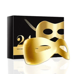 Fine workmanship tensioning fine lines black circles gold eye mask for European American women