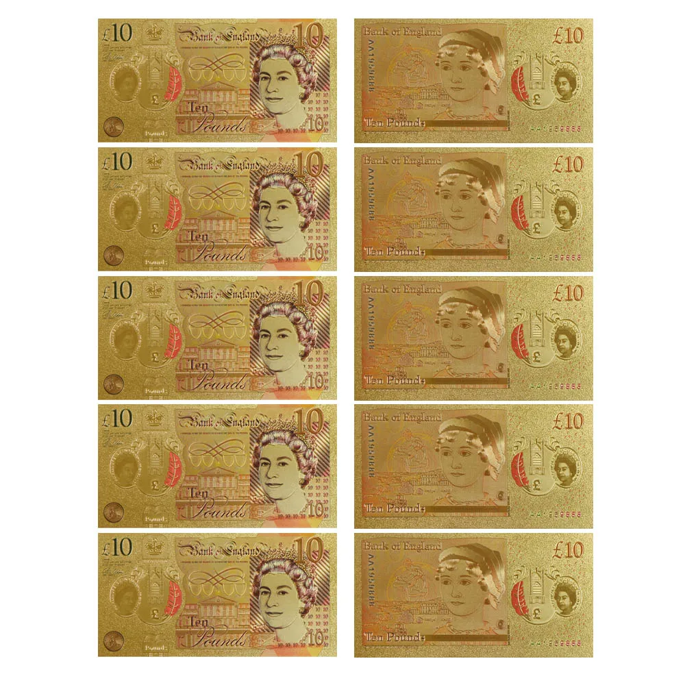 Factory wholesale amazon hot sale souvenirs 24k gold foil printing banknote prop fake money