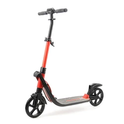QIYI mini adult folding city scooter with safe wide 2 wheel kick scooters  foot scooters for adult