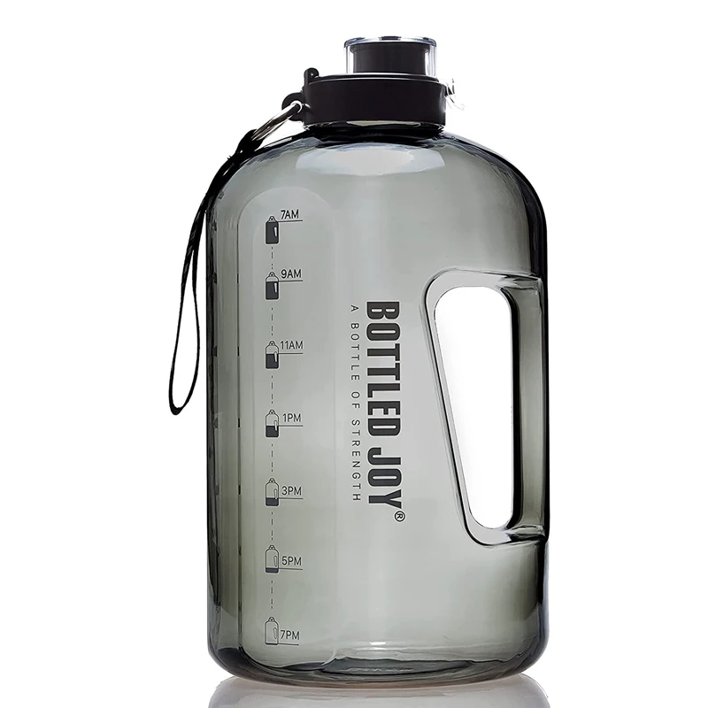 BPA Free Custom Logo Fitness Gym Sports Plastic Motivational Water Bottle, Time Maker Trinkflasche Gallon Water Jug Bottles.