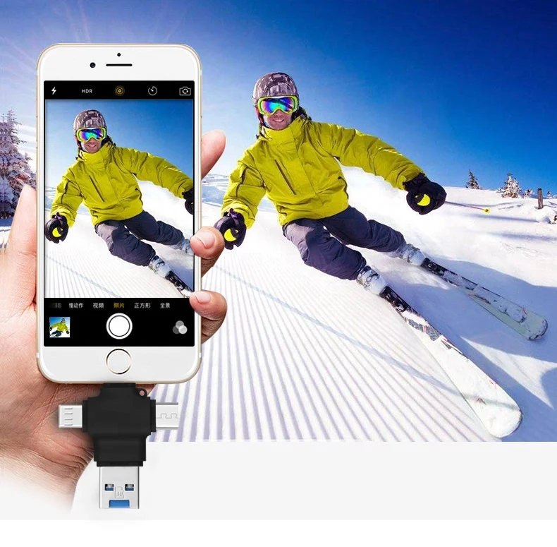  Usb-флеш-накопитель 4 в 1 с поддержкой otg и usb type-c на 64/128/256/512