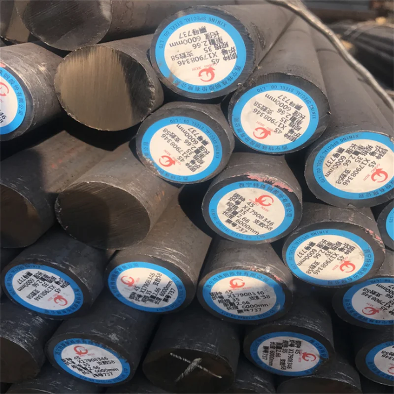 Factory Manufacturer Carbon Steel Carbon Steel A36 St52 Q235 SS400 Cold Hot Carbon Steel Round Rod Bars For Construction