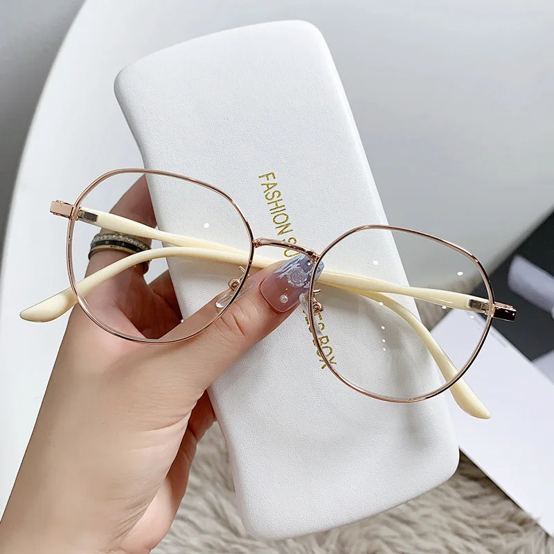2023 metal frame girls eye wear eyeglasses frames gafas de luz azul anteojos mens glasses