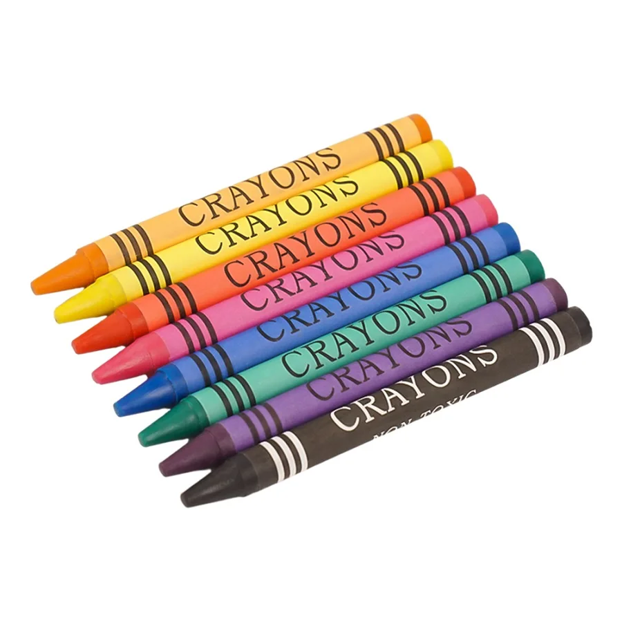 24 Color Painting Crayon Wholesale Cheap Multi-Color Non Toxic Mini Size Washable Custom 6 Pack Wax Crayon Box For Drawing