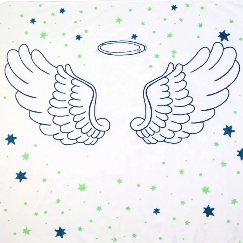 RTS safe warm attractive pattern monthy milestone blanket, supersoft for baby skin