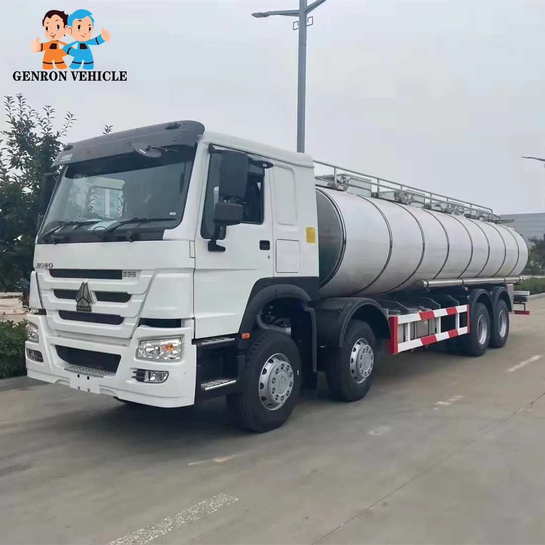2023 Sinotruk Howo 336HP stainless steel food milk transport tanker truck with heat preservation