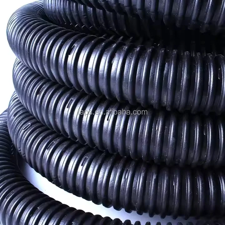 Slotted HDPE perforated corrugated pipe for drainage golf course