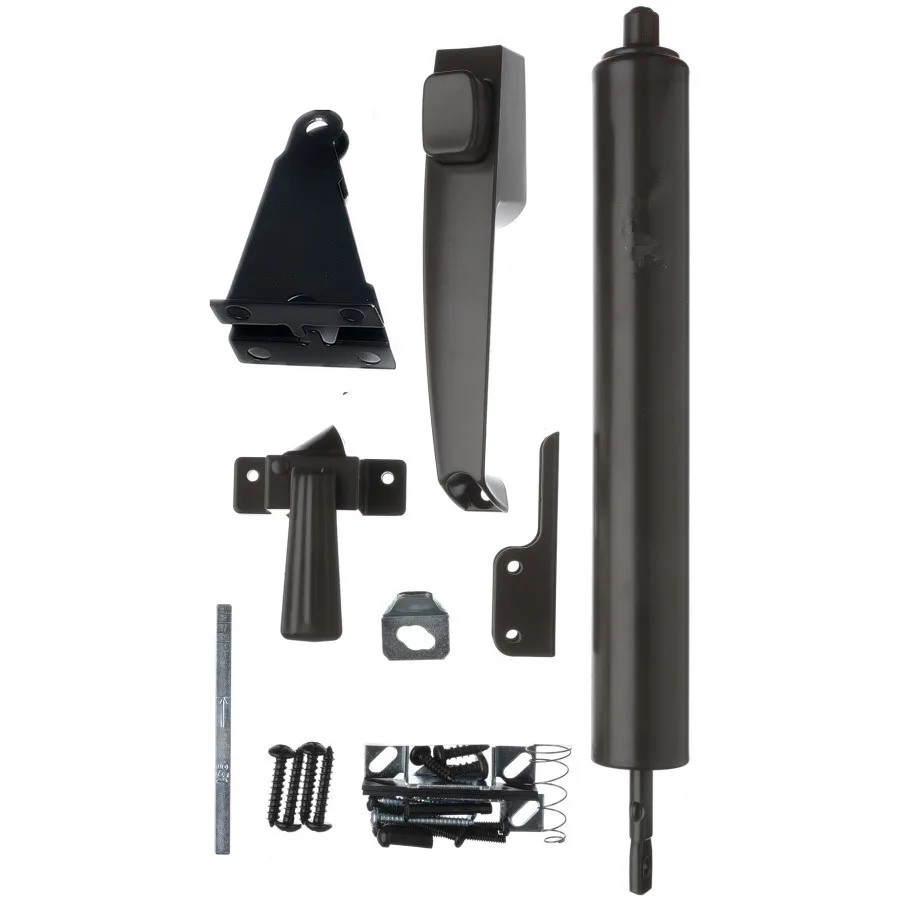 Button Latch And Pneumatic Closer Screen Storm Door Closer Aluminum Alloy Door Closer