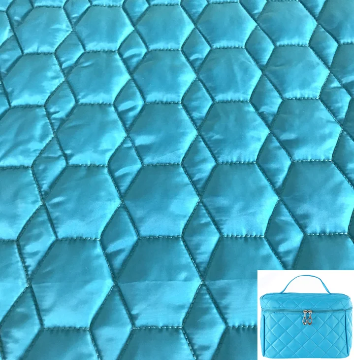custom design quilted bag sewing waterproof quilted satin fabric for home textile