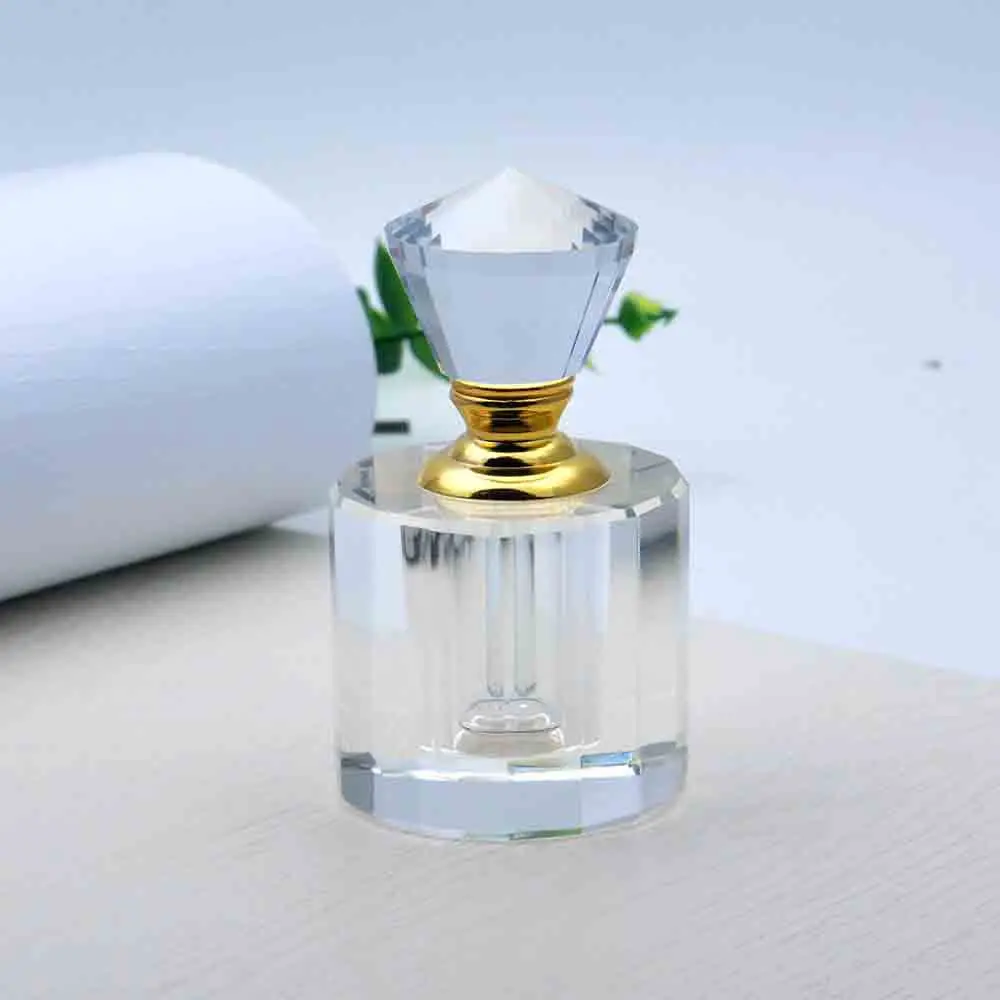 3ml portable irregular elegant essential oil  crystal glass bottle