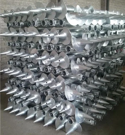 Solar Anchor Foundation ground screw anchor earth pole spiral galvanised ground screw pile anchor