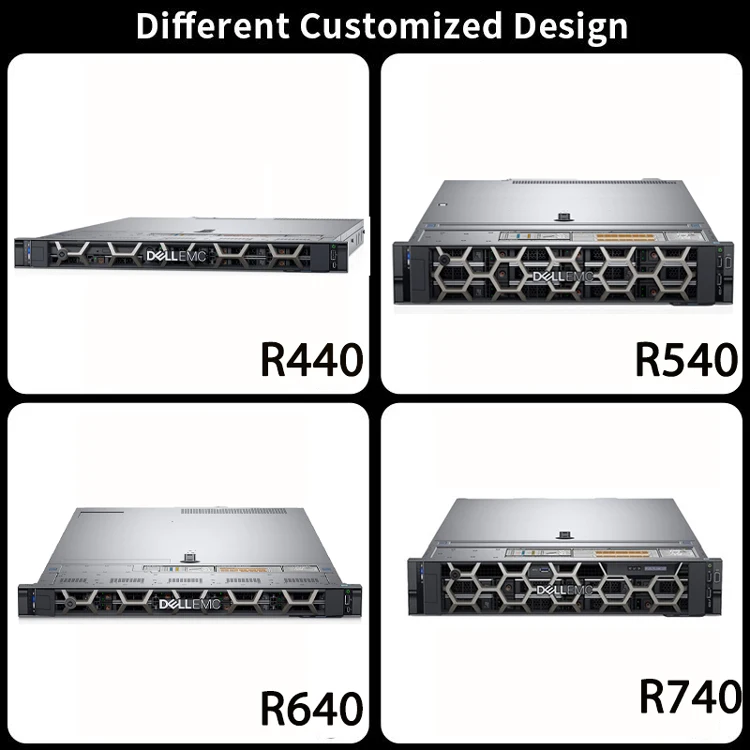 Poweredge R740 2U EMC Storage H330 Серебристая память 16 Гб 2TSAS 750 Вт Intel Xeon 3204