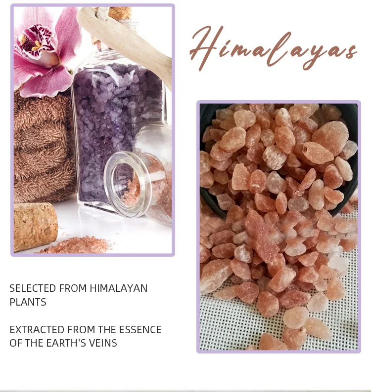 OEM Spa Relaxing Lavender Foot Soak Relax Muscle natural organic sea himalayan crystal Bath Salt