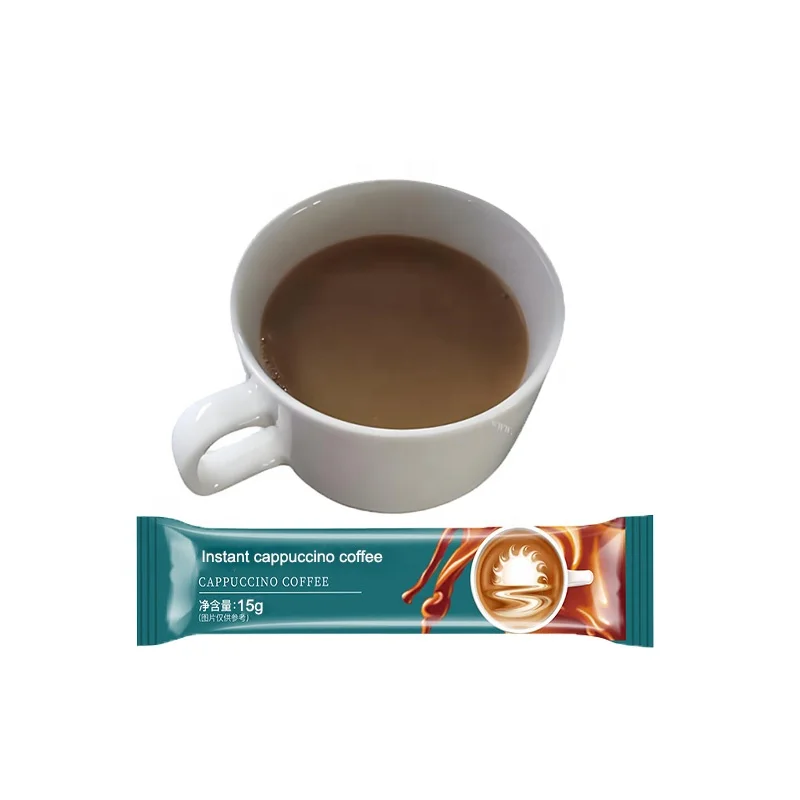 Factory Custom Cappuccino Coffee 3 in 1 Powder With Private Label And Best Services