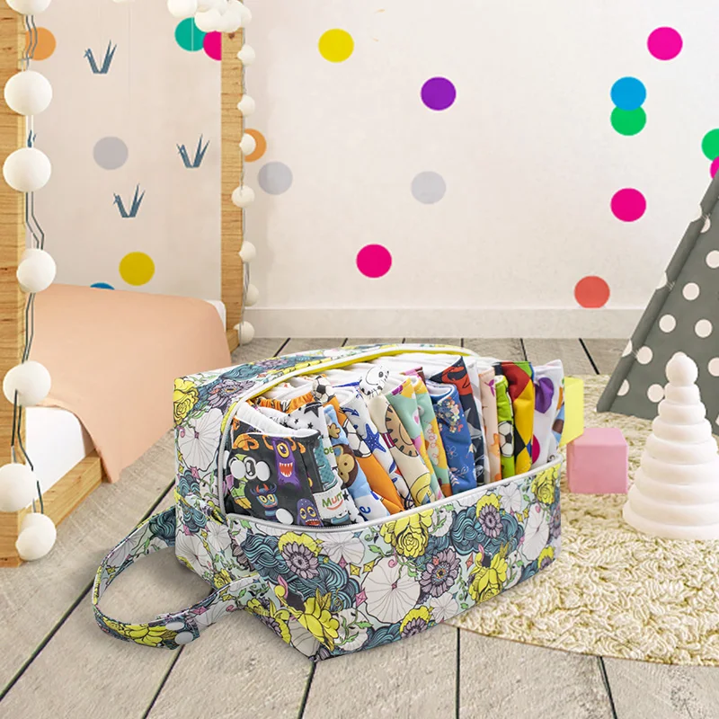 Многоразовая детская водонепроницаемая сумка для подгузников, моющиеся тканевые подгузники