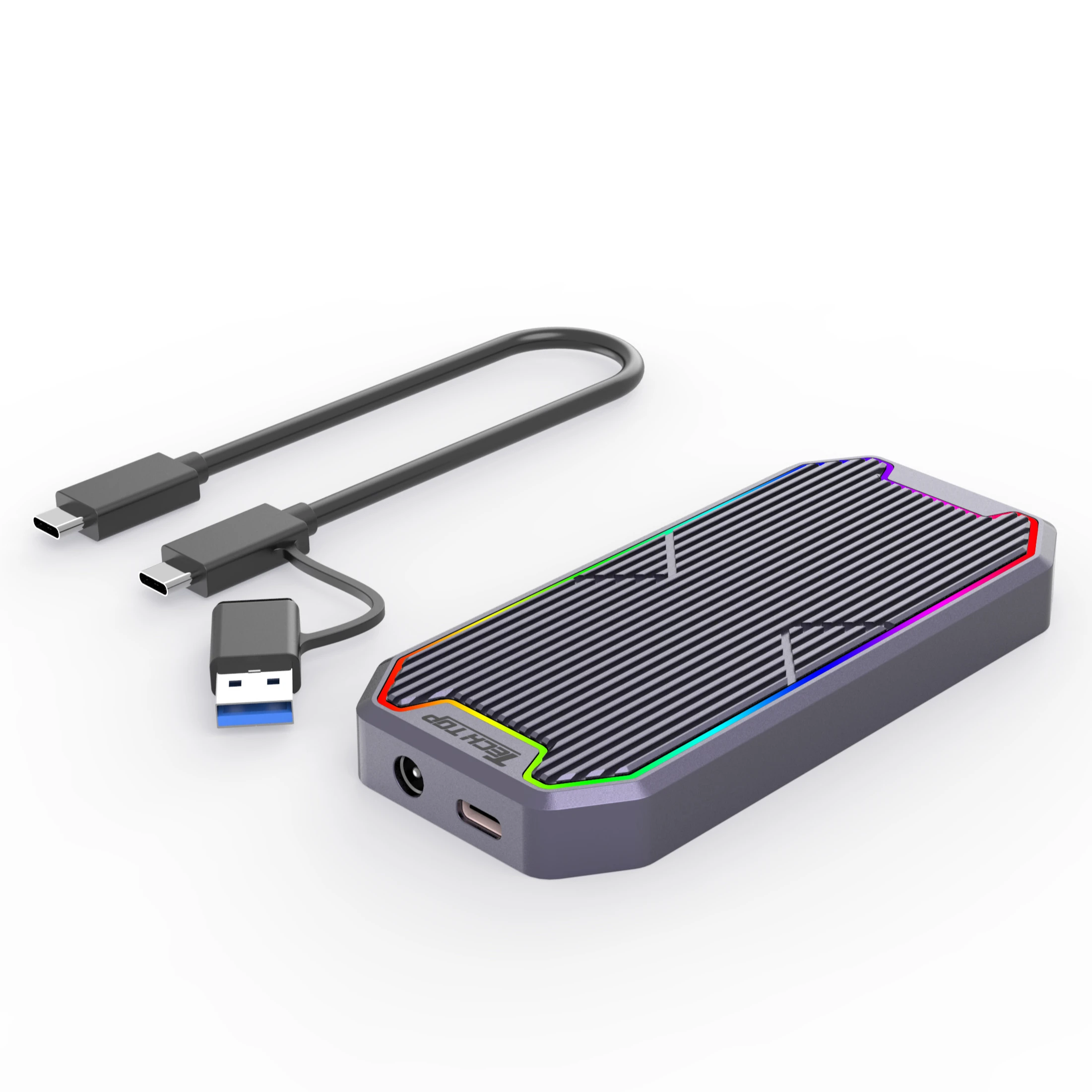 Алюминиевый корпус без инструментов USB3.2 Gen2 * 2 Type-C на M.2 SSD