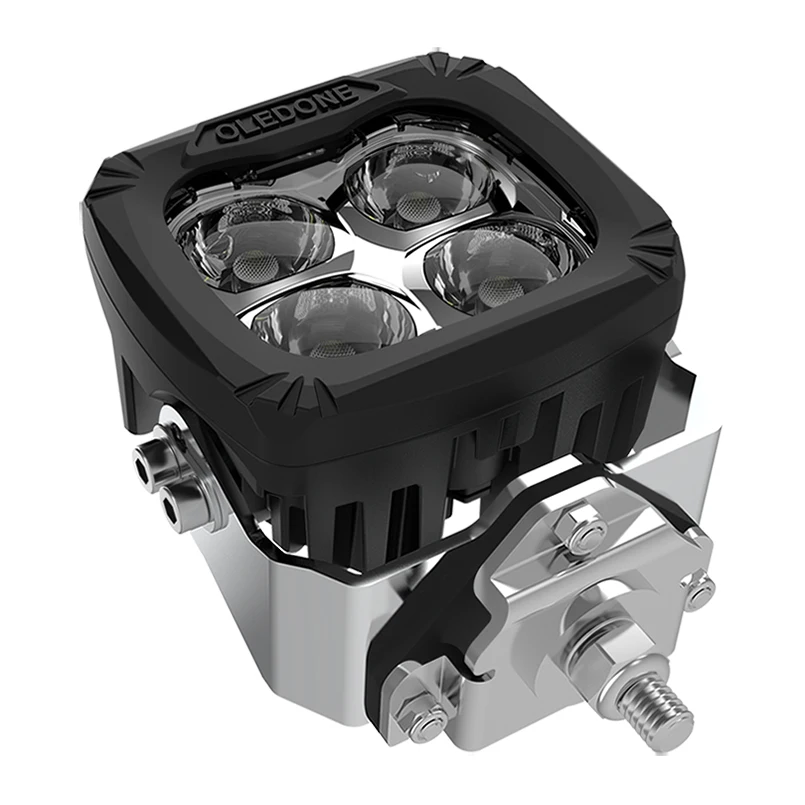 OLEDONE New Design Headtable and Dimmable LED Work Light 4 Inch Square 40W 4800LM All-Terrian Work Light LED 12V