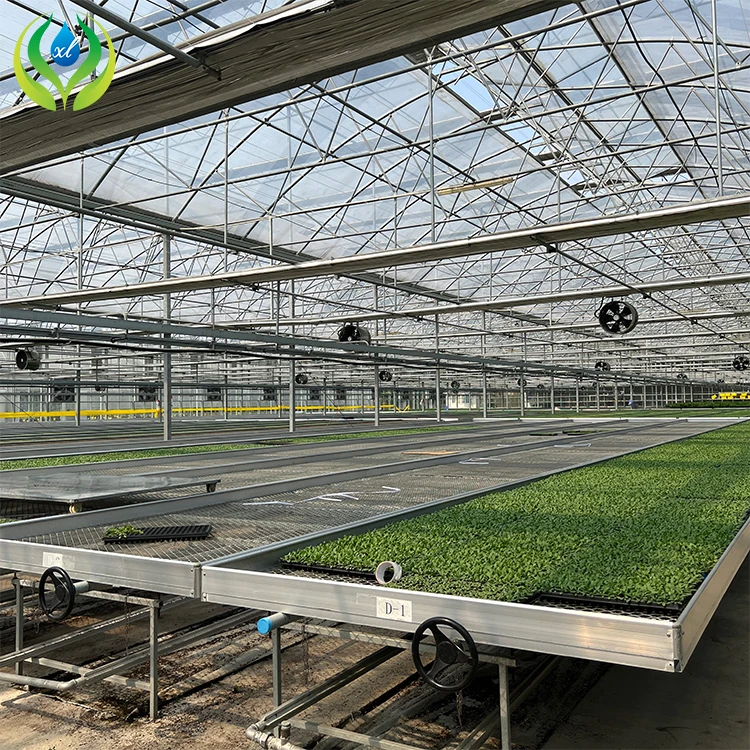 4ft 5ft 6ft rolling benches hydroponic greenhouse systems