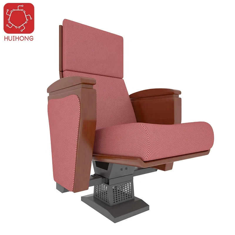 Huihong ODM waiting chairs 600*900*1016mm wine red auditorium chair movie theater seats chaise cinema
