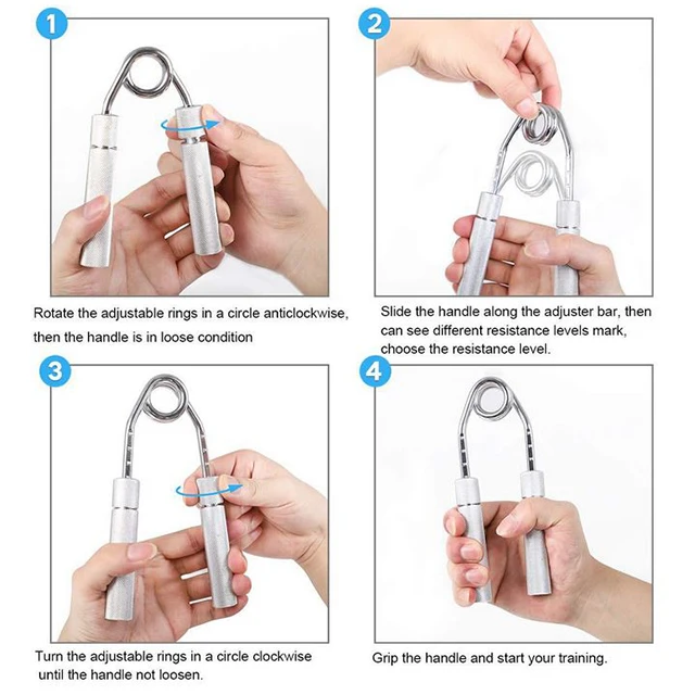 Adjustable LBS Metal Exerciser Hand Grip Wrist Strengthener