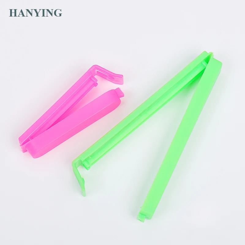 
small plastic food leash bread spring closure bag sealer clip 