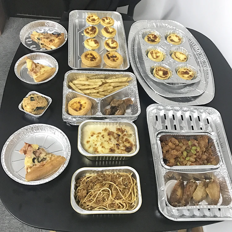 С хорошим спросом и высоким качеством по низкой цене одноразовые лоток пищевой контейнер из алюминиевой фольги
