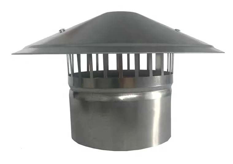 HVAC system spiral duct roof umbrella cowl galvanized steel duct fitting