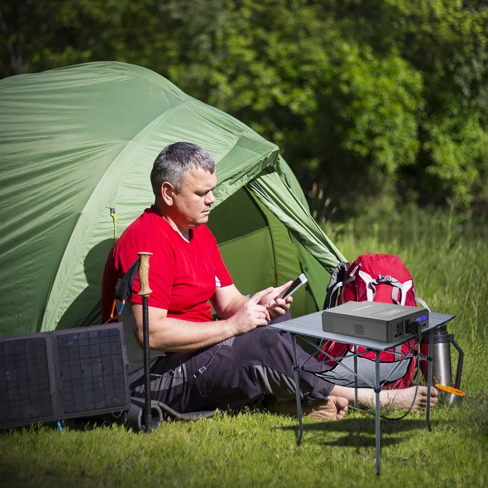 110V 220V 240V Portable Battery Pack Powers Station for Camping Solar Electric Generator