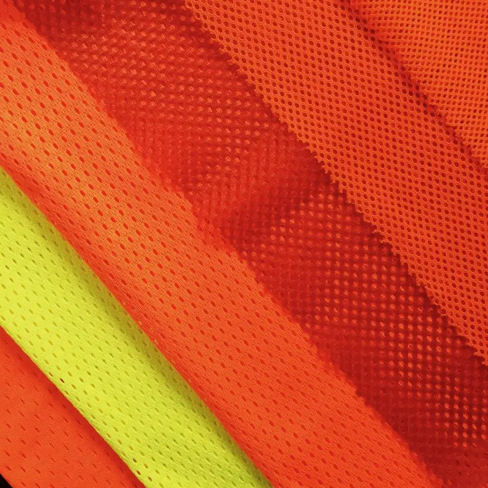 
reflective mesh fabric for safety vest cloth fabric 