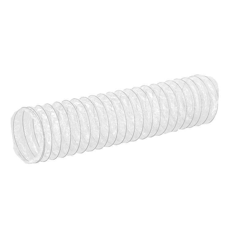 Flexible transparent plastic helix air ducting for Home Appliance Parts