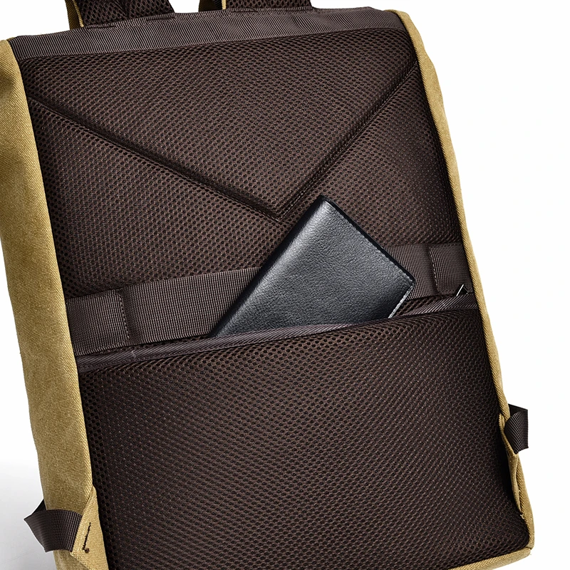 2024 Vintage Canvas Rucksack Travel Outdoor Backpack Fashion School Big Capacity Laptop Canvas Cotton Backpack for Men and Women