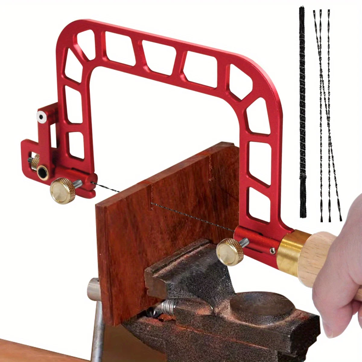 Coping Saw Woodworking Drawng Wire Saw Aluminum Frame Curve Saw with Diamond Wire Carpenter and Diy Tools