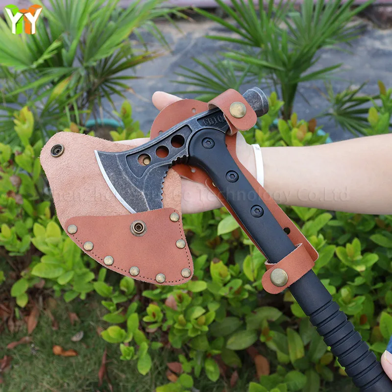 Leather Axe Head Cover Portable Multifunctional Survival Hatchet For Axe Sheath Outdoor Camping Cover Blade Protection