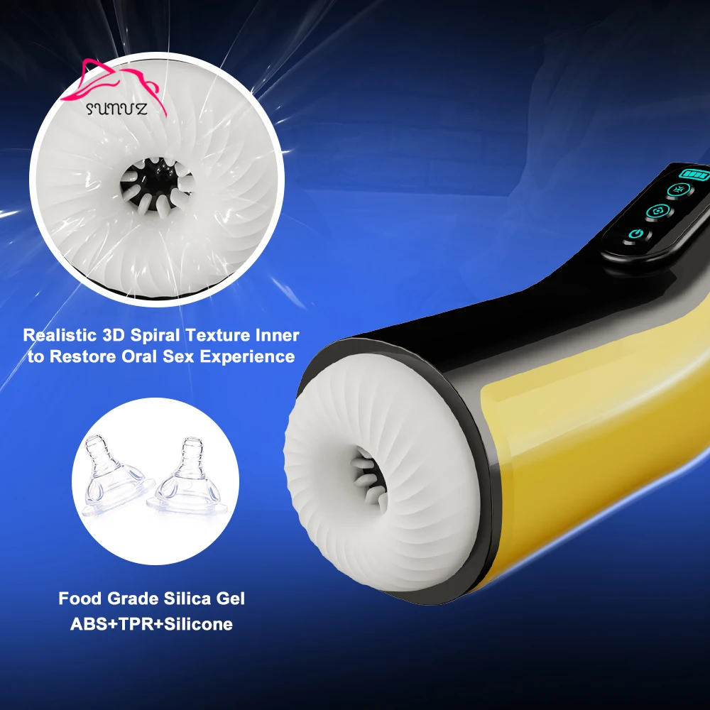 Wholesale Automatic Male Masturbator 7 Frequency Sucking Masturbation Toys Adult Sex Product Vibrator Masturbation Cup Sex Toys