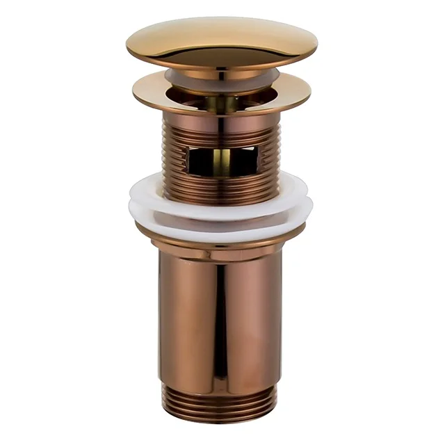 Bathroom Sanitary Wash Basin Brass Pop Up Sink Drain Waste With Overflow