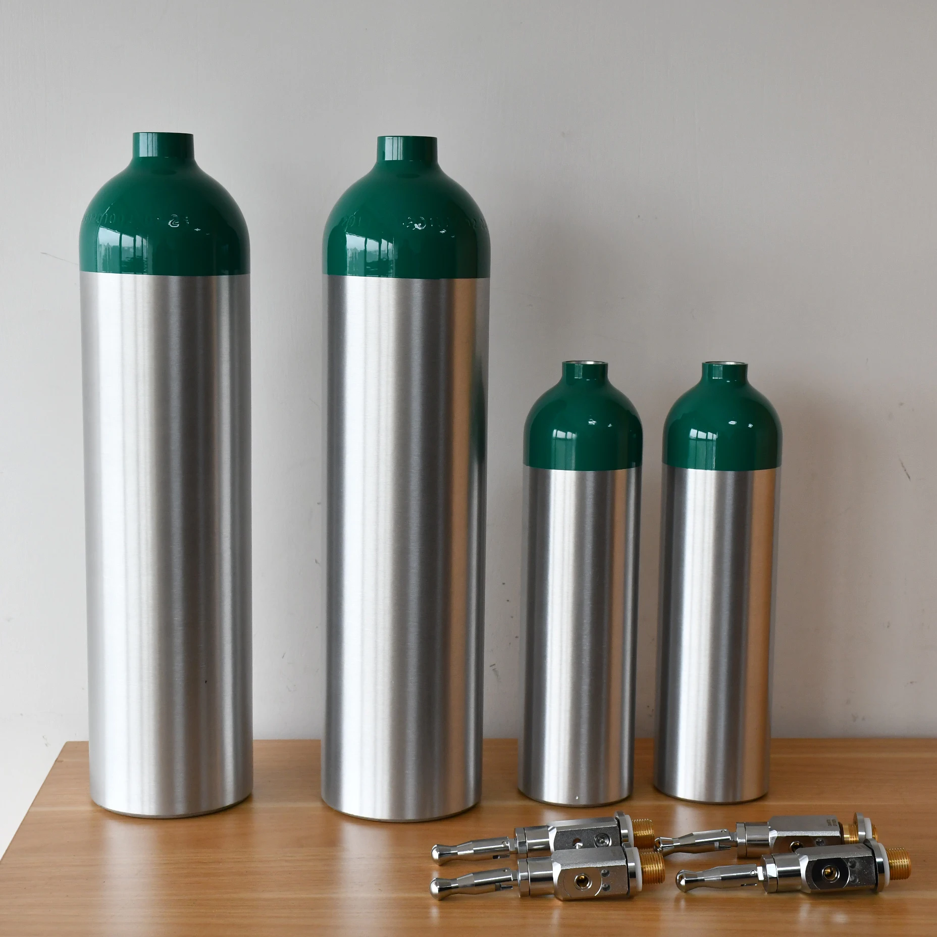 DOT-3AL ISO7866 Medical Oxygen Cylinder MD ME ML6 M6 M22 M60 M90 Aluminum gas tank with CGA870 valve