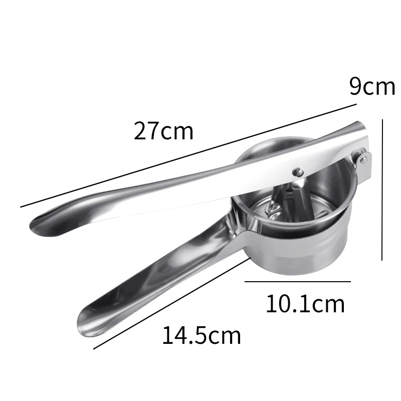Stainless Steel Manual Garlic Press Potato Squeezer Garlic Press Chopper Crusher Grinder Cracker