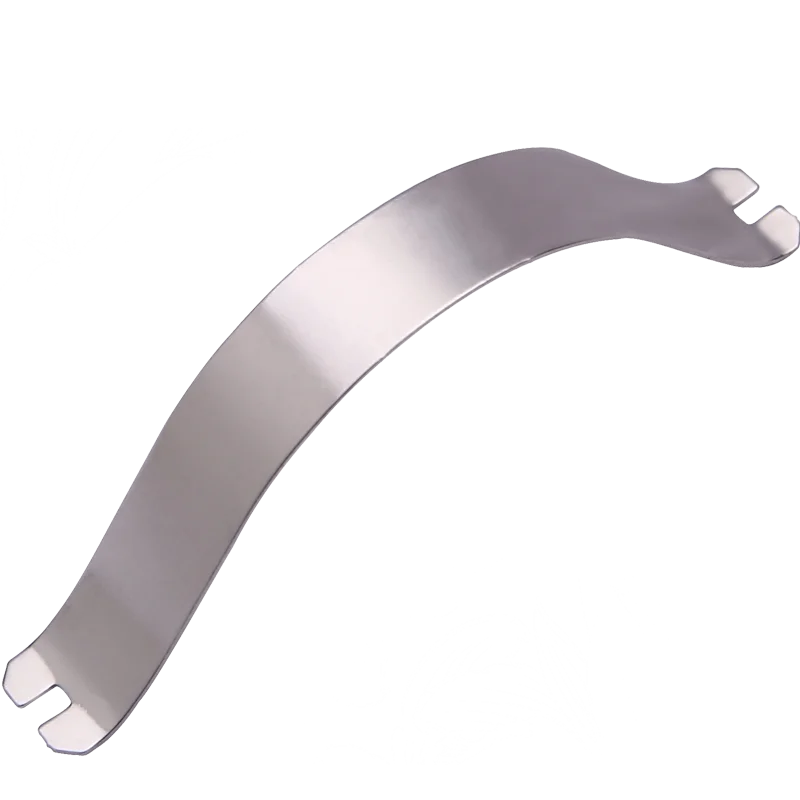 External metal frame shrapnel certificate back gap fixing nail back button top flat card