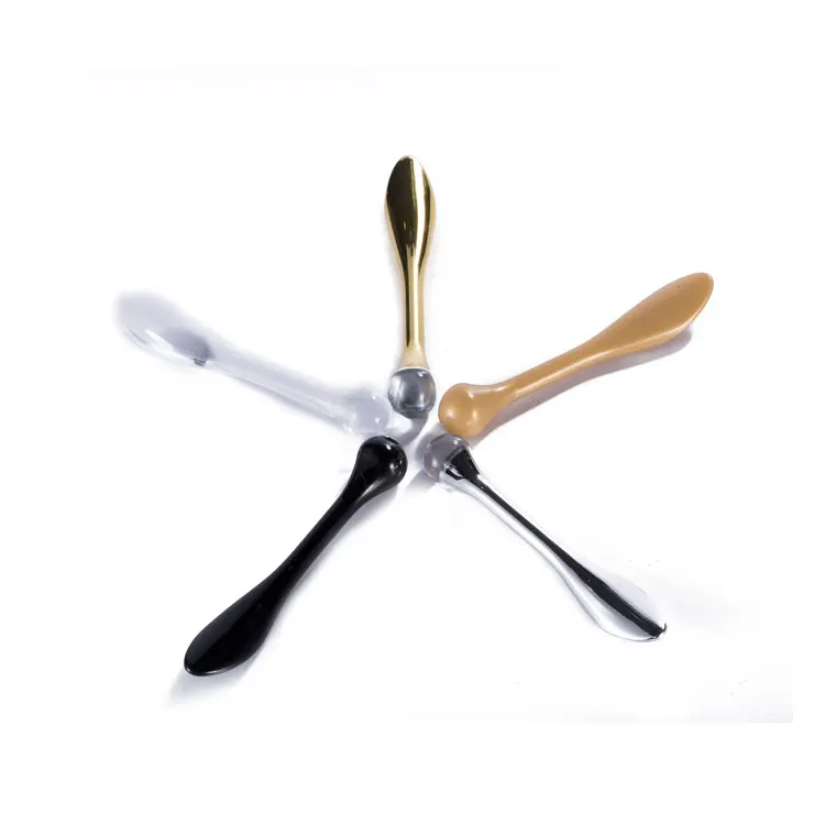 Customized Small Metal Spatula Face Cream Mixing Spoon Cosmetic Spatulas